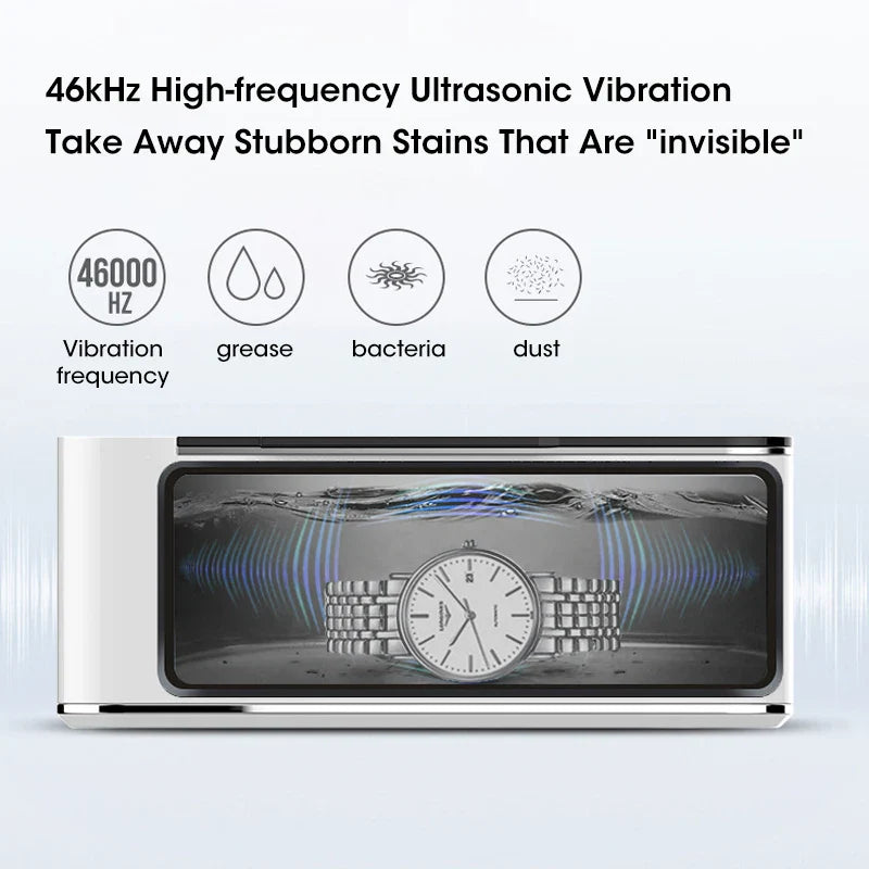 URGGU 50W Ultrasonic Cleaner – Jewelry, Glasses & Watch Bath