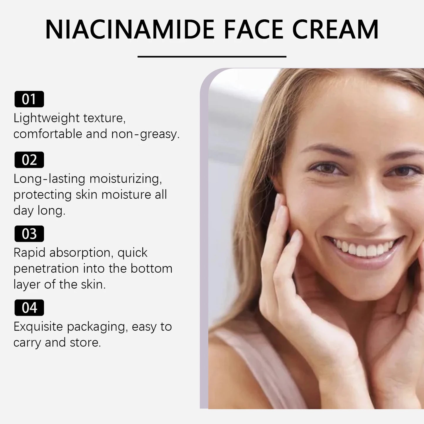 WIYUN Niacinamide Face Cream | Fade Dark Spots & Brighten 50g