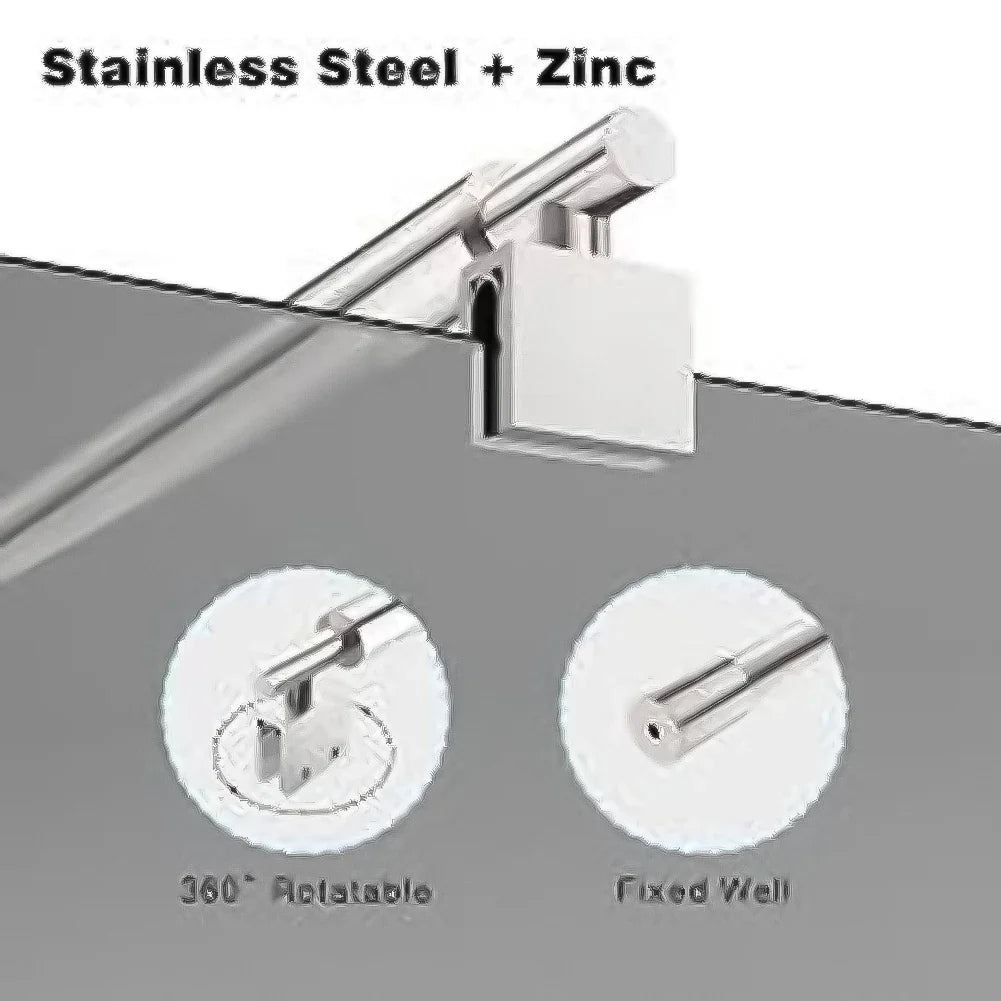 Adjustable Telescopic Stainless Steel Shower Screen Support Bar