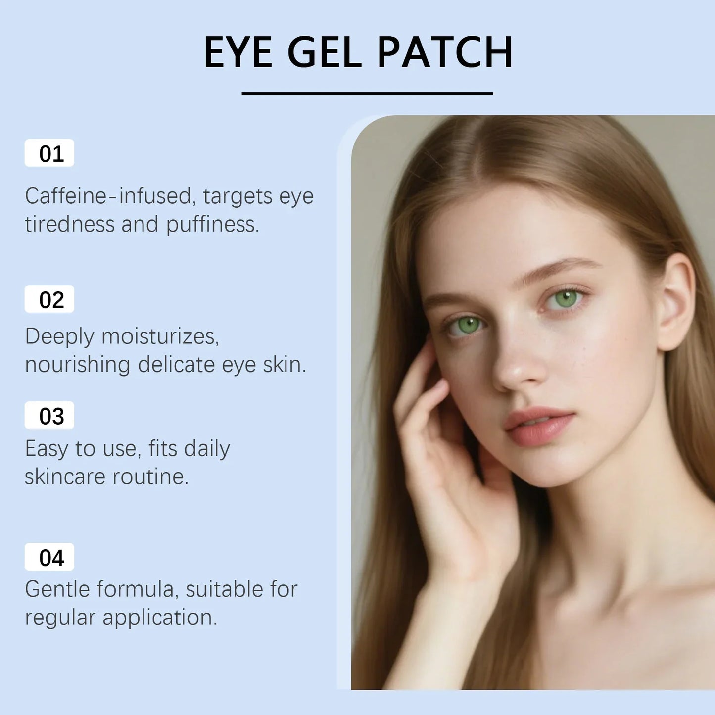60-Piece Caffeine Eye Patches – Firming & Brightening Masks