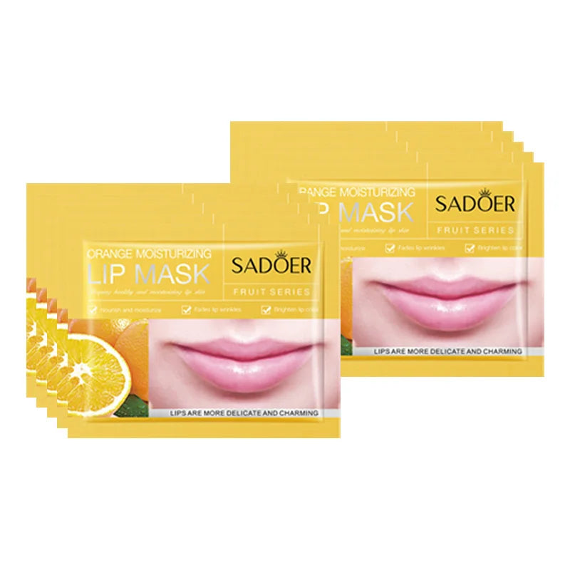 SADOER Fruit Collagen Lip Mask Patches – Hydrating 10 pcs