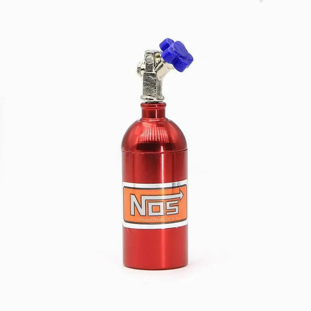1/10 RC Car Metal NOS Nitrogen Bottle Decorative Part & Chain