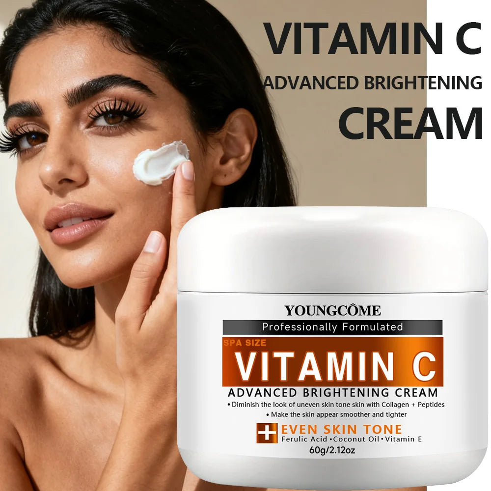 YOUNGCOME Vitamin C Face Cream – Brightening Firming Moisturizer Vitamin C Face Cream Peaceful Pleasures Health and Wellness