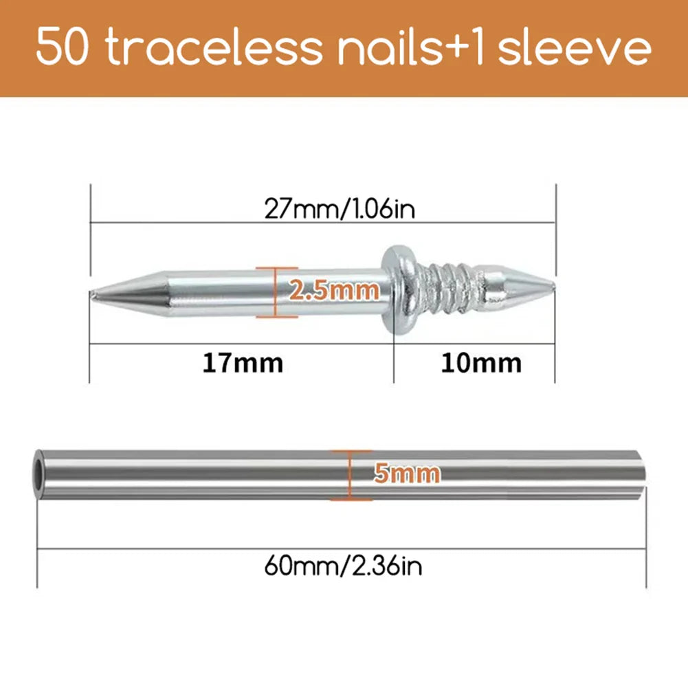 Seamless Double-Head Skirting Board Nails – Trace-Less 100–300pc
