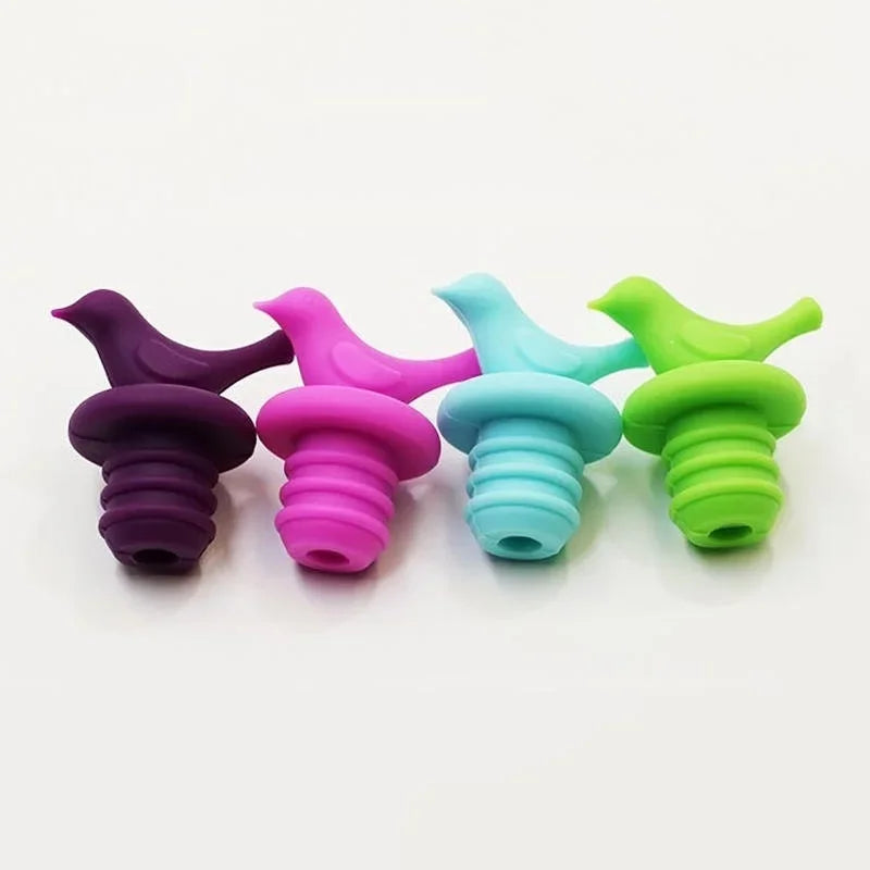 Random Silicone Wine Beer Bottle Cap Stopper Beverage Savers Bar
