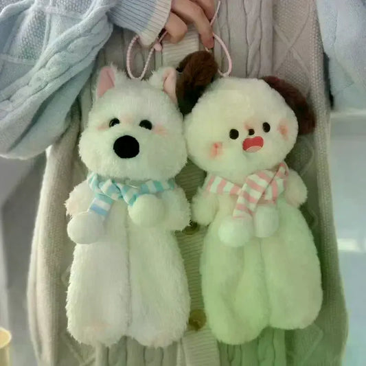Kawaii Plush Westie Dog Pencil Case – Large Capacity Bag Plush Pencil Case Oasis Select