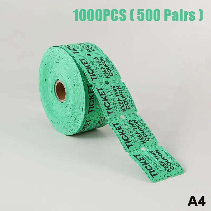 1000pcs Colorful Double Roll Raffle Tickets | Events & Carnivals