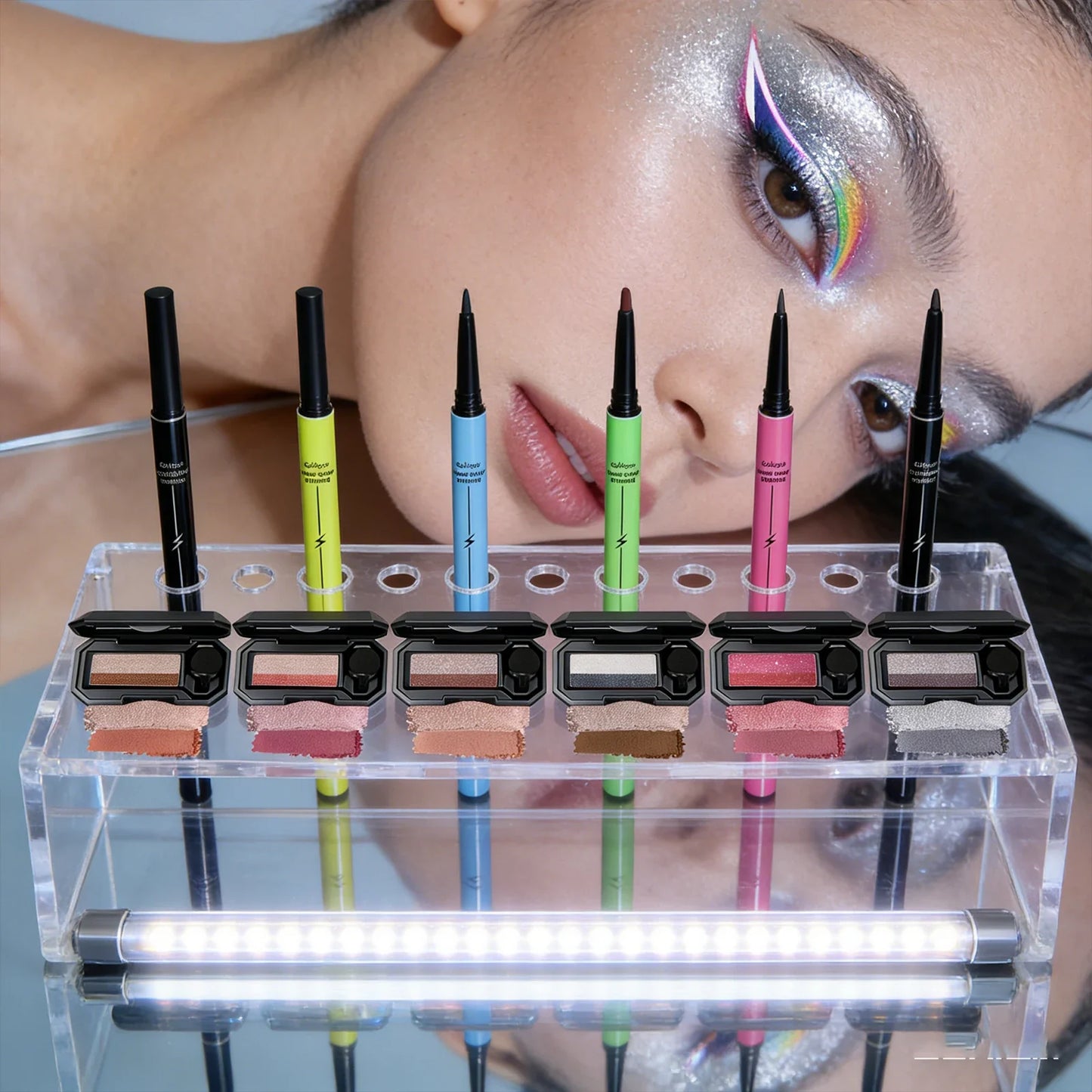 Eelhope Eye Shadow Palette & Waterproof Eyeliner Set – 8+ Colors