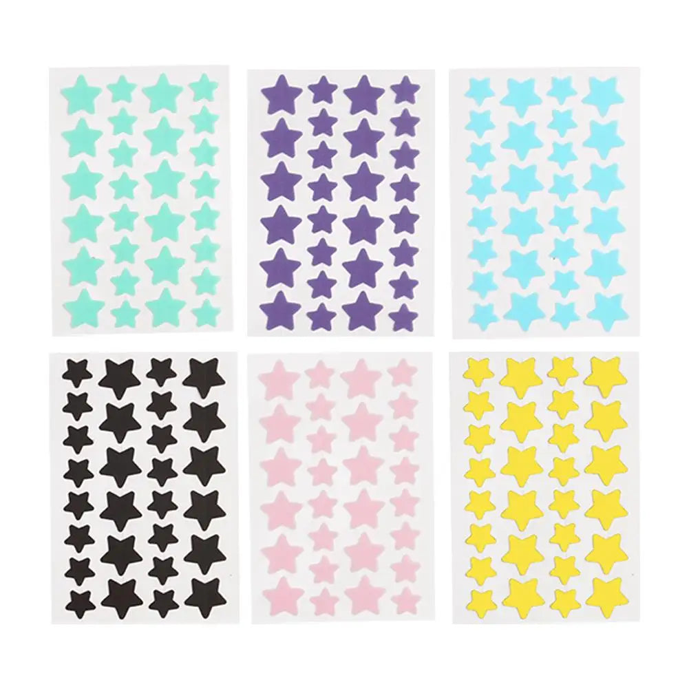 28-Piece Star-Shaped Acne Pimple Patches – Colorful & Invisible