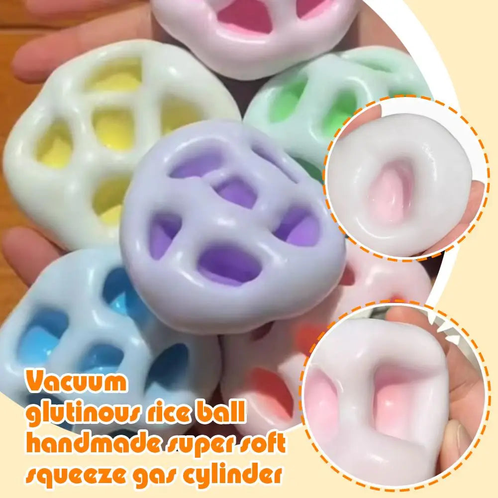 Simulated Ice Skin Handmade Ball Pinching Toy Sticky Suction Finger Stress Relieving Ball for Adults Children To Relieve Anxiety Peaceful Pleasures Health and Wellness