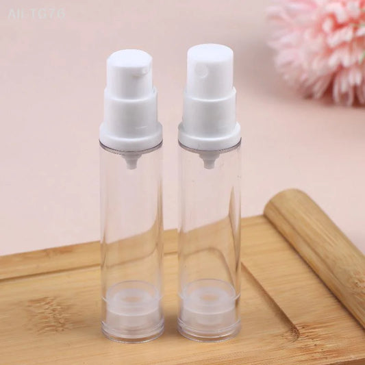 Airless Pump Bottle Set 5ml 10ml 15ml – Refillable Travel Containers Travel Pump Bottles Peaceful Pleasures Health and Wellness