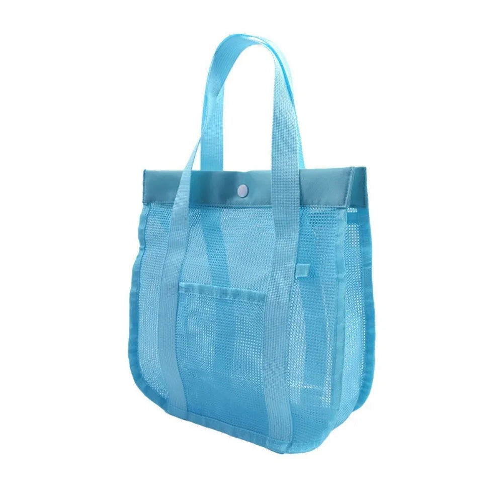 Large Mesh Beach Bag – Quick-Dry Swim & Shower Handbag