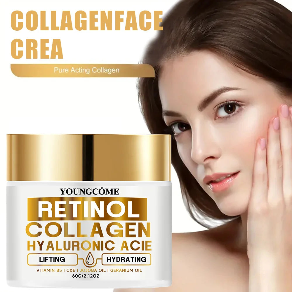 Retinol Face Cream Moisturizing Wrinkle Remover Collagen Hyaluronic Acid Creams Skin Care Cosmetic for Women&Men Peaceful Pleasures Health and Wellness
