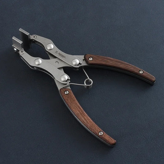 Stainless Steel Leather Flat Pliers Professional Parallel Pliers Handmade DIY Craftsman Leather Craft Tools Peaceful Pleasures Health and Wellness Silver