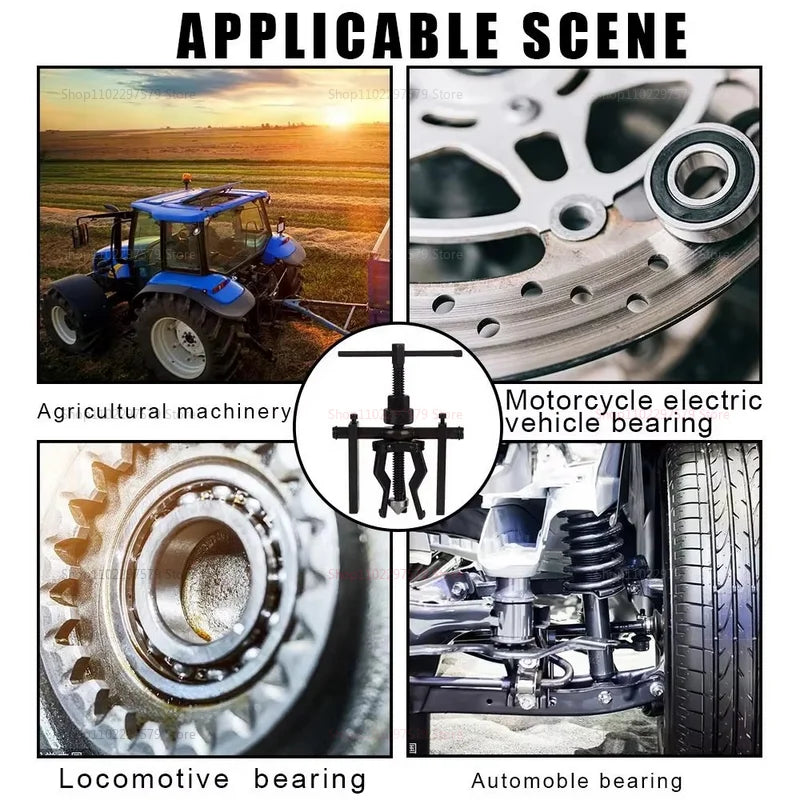 Car tools for Bearing Puller Disassembly Tool Three-Claw Heavy Duty Separation for Auto Repair Labor-Saving Bearing Removal Tool Peaceful Pleasures Health and Wellness