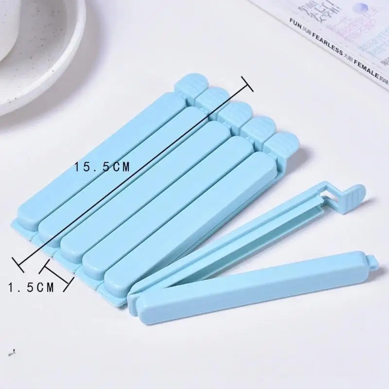 10-Pack Colorful Food Bag Sealing Clips | Kitchen Storage Food Bag Clips Peaceful Pleasures Health and Wellness Blue