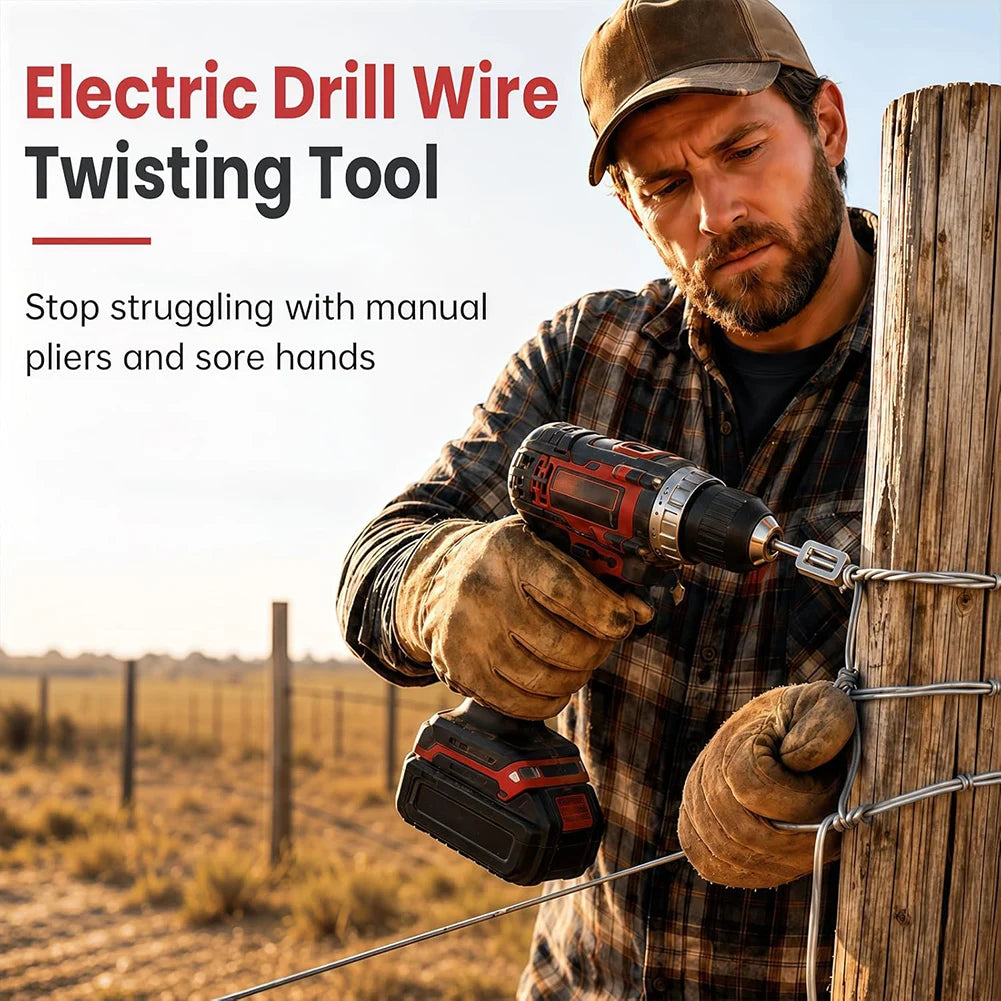 Semi-Automatic Wire Twisting Tool,Concrete Metal Wire Twisting Pullers,Professional Versatile Home DIY Renovation Projects Peaceful Pleasures Health and Wellness