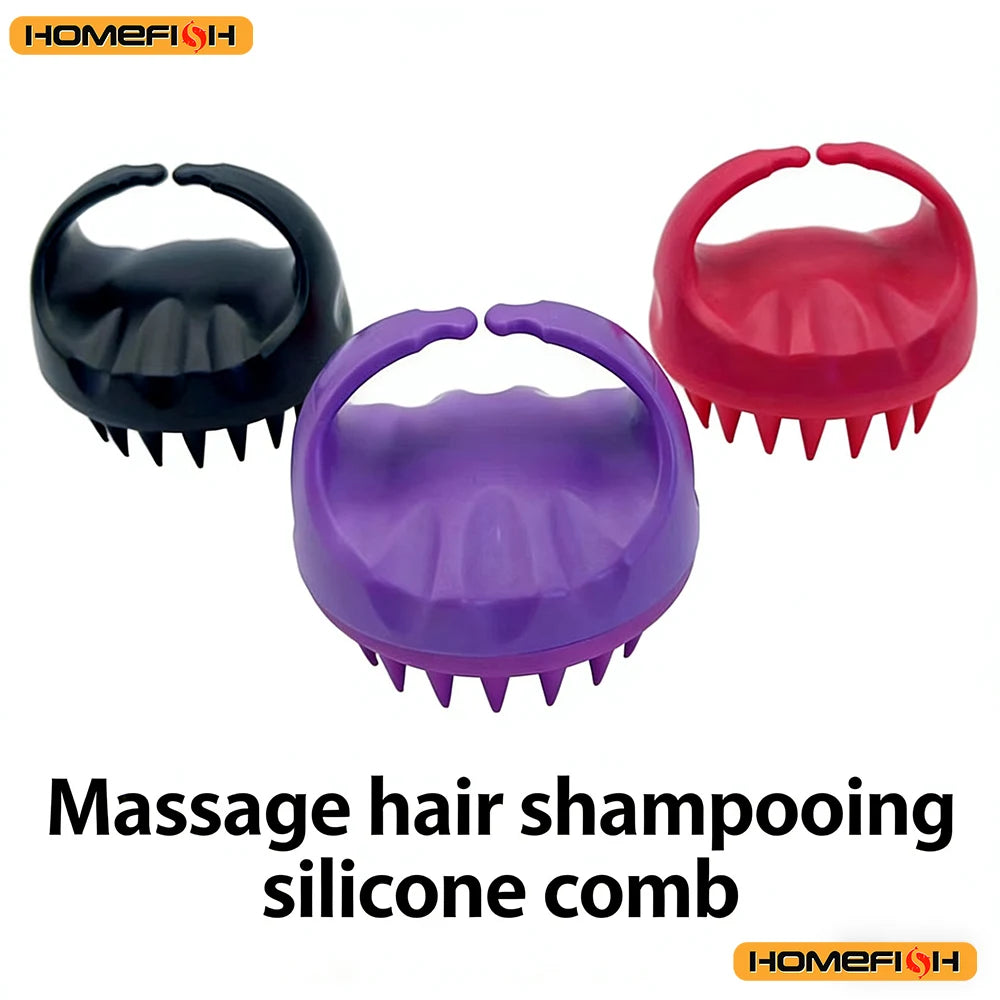 Cleansing Shampoo Brush Massager - Handle Design, Exfoliating Brush Head, Hair Root Cleaning Care Tool Peaceful Pleasures Health and Wellness