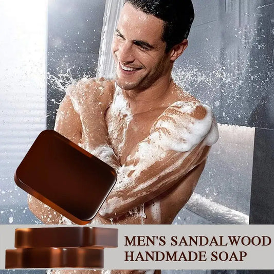 Sandalwood Handmade Soap – 3-in-1 Face Hair Body Bar Handmade Soap Bar Oasis Select