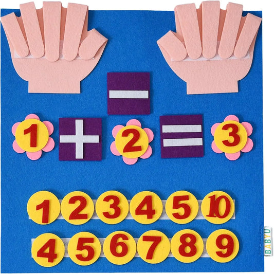 Montessori Felt Finger Numbers Math Toy for Toddlers Ages 3–6 Montessori Math Toy Peaceful Pleasures Health and Wellness