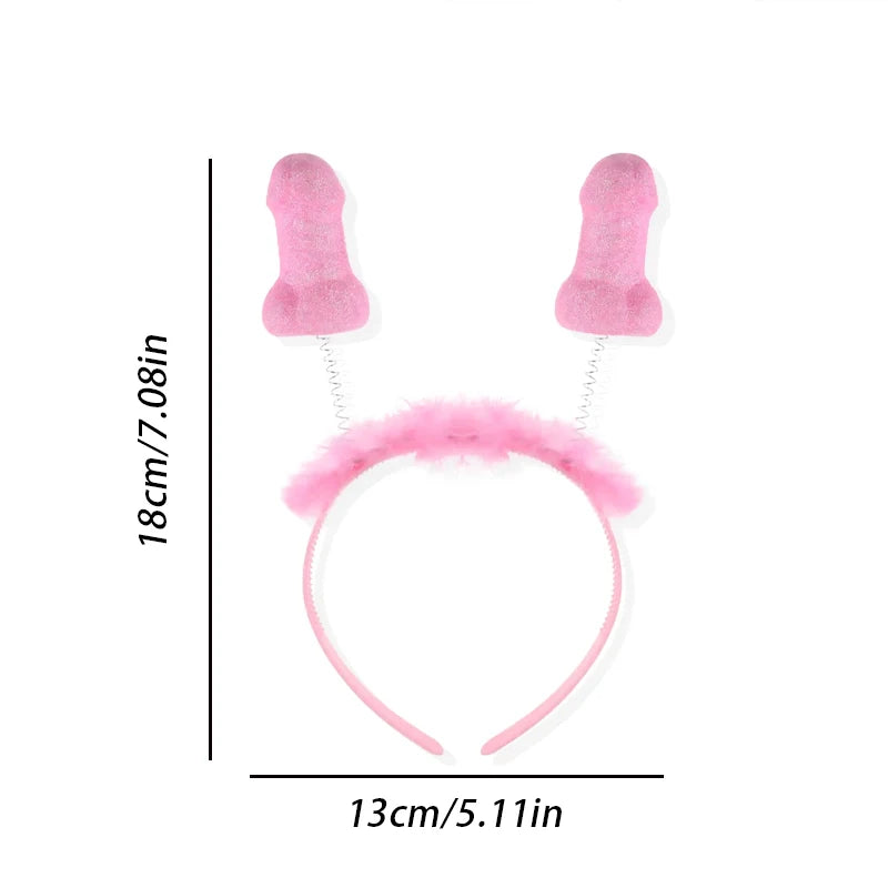 Pink Bride Headwear – Funny Bachelorette Party Accessory