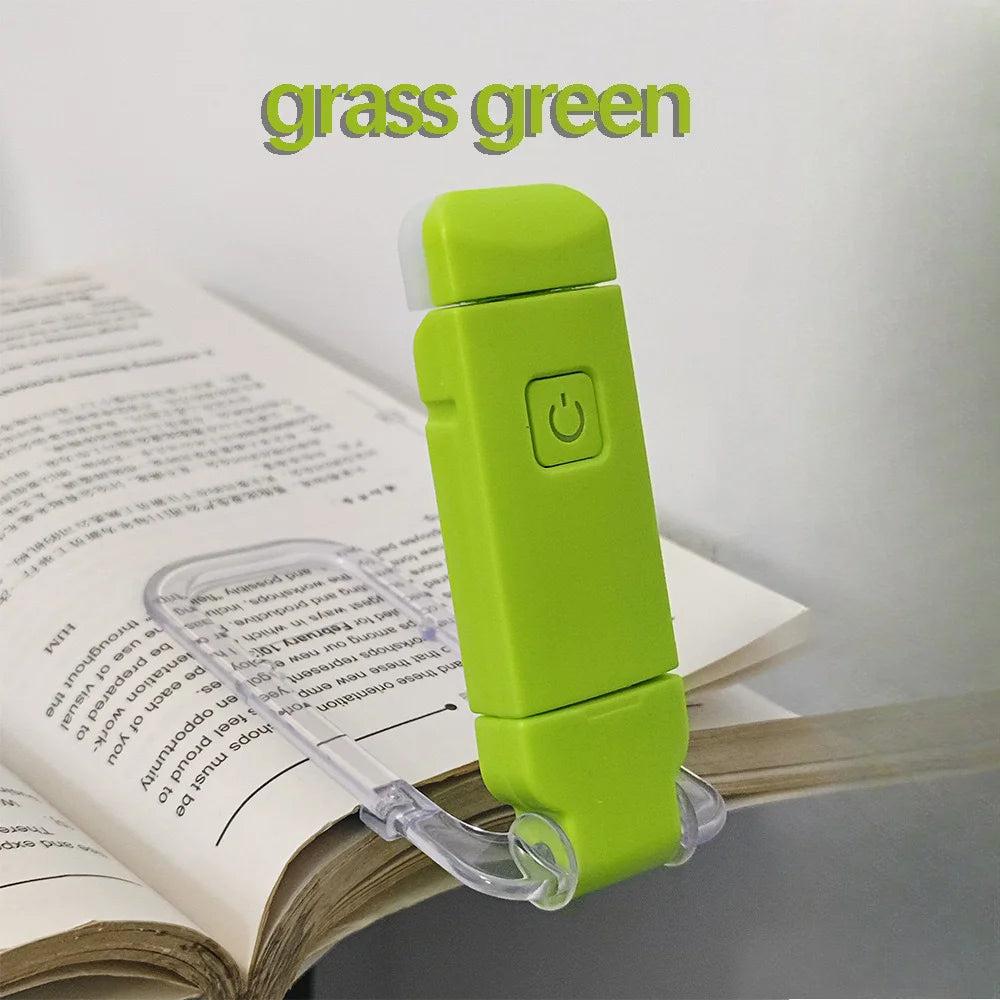 LED USB Rechargeable Clip Book Light – Eye Care Reading Lamp