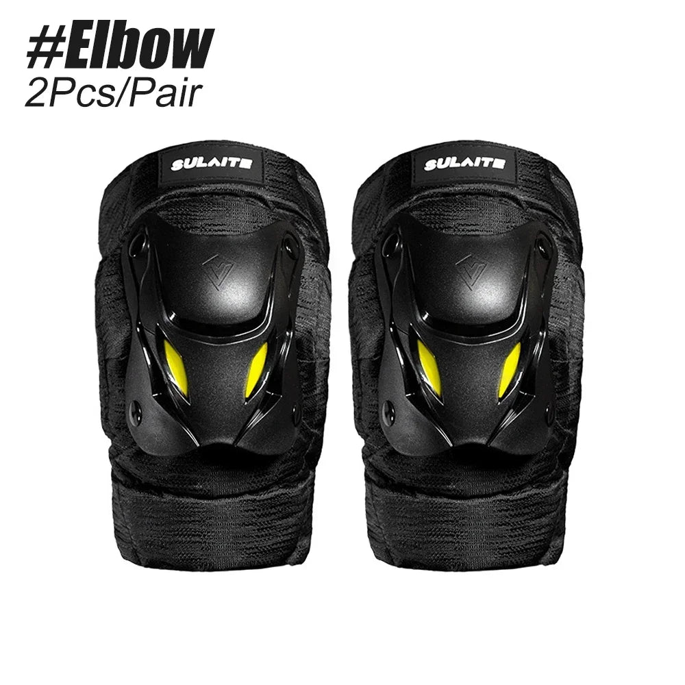1Pair Electric Bike Motorcycle Motocross Racing Knee Elbow Guards Pads Braces Protective Gear Black Mountain Biking Racing Peaceful Pleasures Health and Wellness Elbow-1Pair