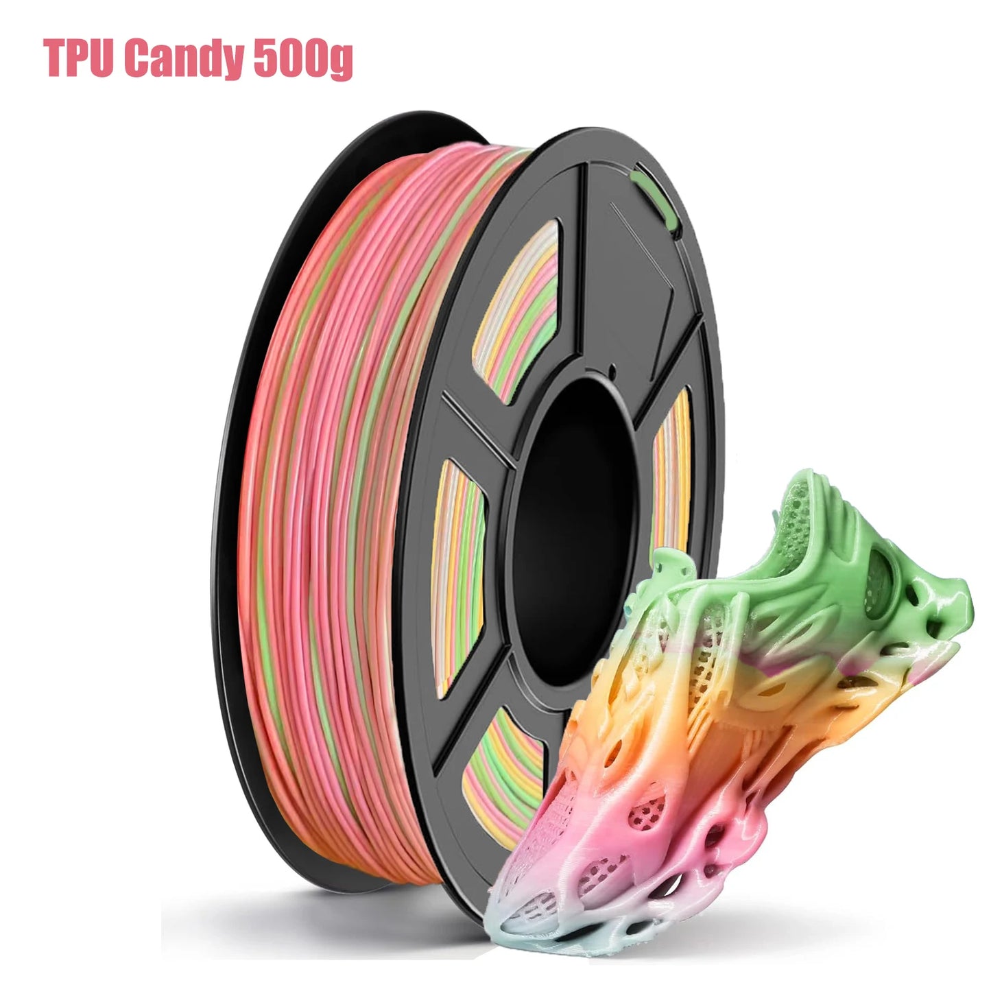 Color Changing Rainbow TPU Filament 95A – Flexible 3D Printing