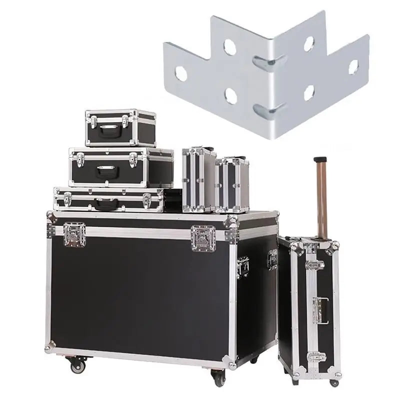 Flight Case L Brace Corner Protectors | 6-Hole Angle Brackets 4/8Pcs