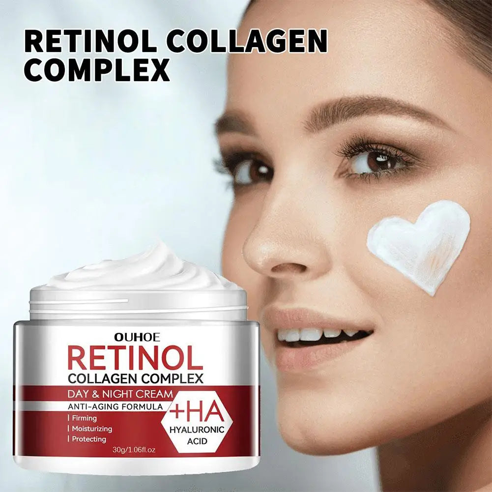 LAIKOU Retinol & Collagen Face Cream – 30g Brightening Hydrating Night Cream for Face & Under Eye, 1/2/3-Pack Peaceful Pleasures Health and Wellness