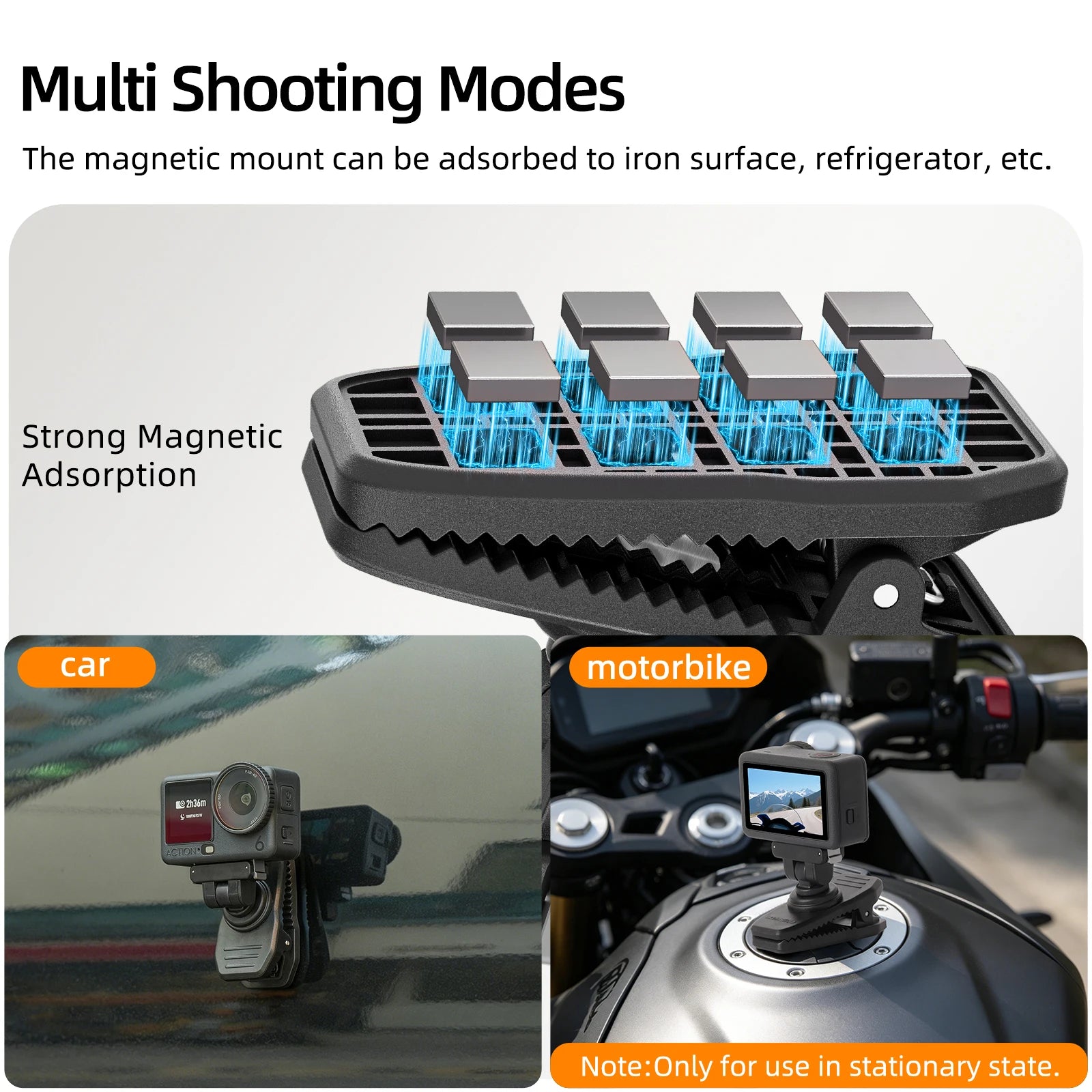 Magnetic Adapter + Backpack Clip Combo For DJI Osmo Nano Magnetic Quick-Release Backpack Clip And Action 6 Magnetic Mount Peaceful Pleasures Health and Wellness