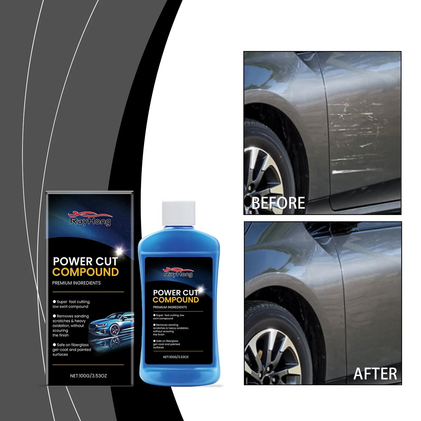 Rayhong Car Scratch Remover & Paint Polish Compound 100g