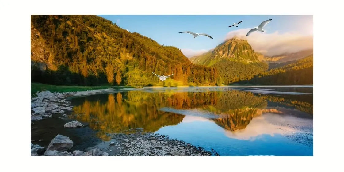 Beach Sunset Wall Art Posters Large Landscape Canvas Painting Print Nordic Wall Decoration Picture for Home Decor Unframed Peaceful Pleasures Health and Wellness ZLH2509 30x60cm No Frame