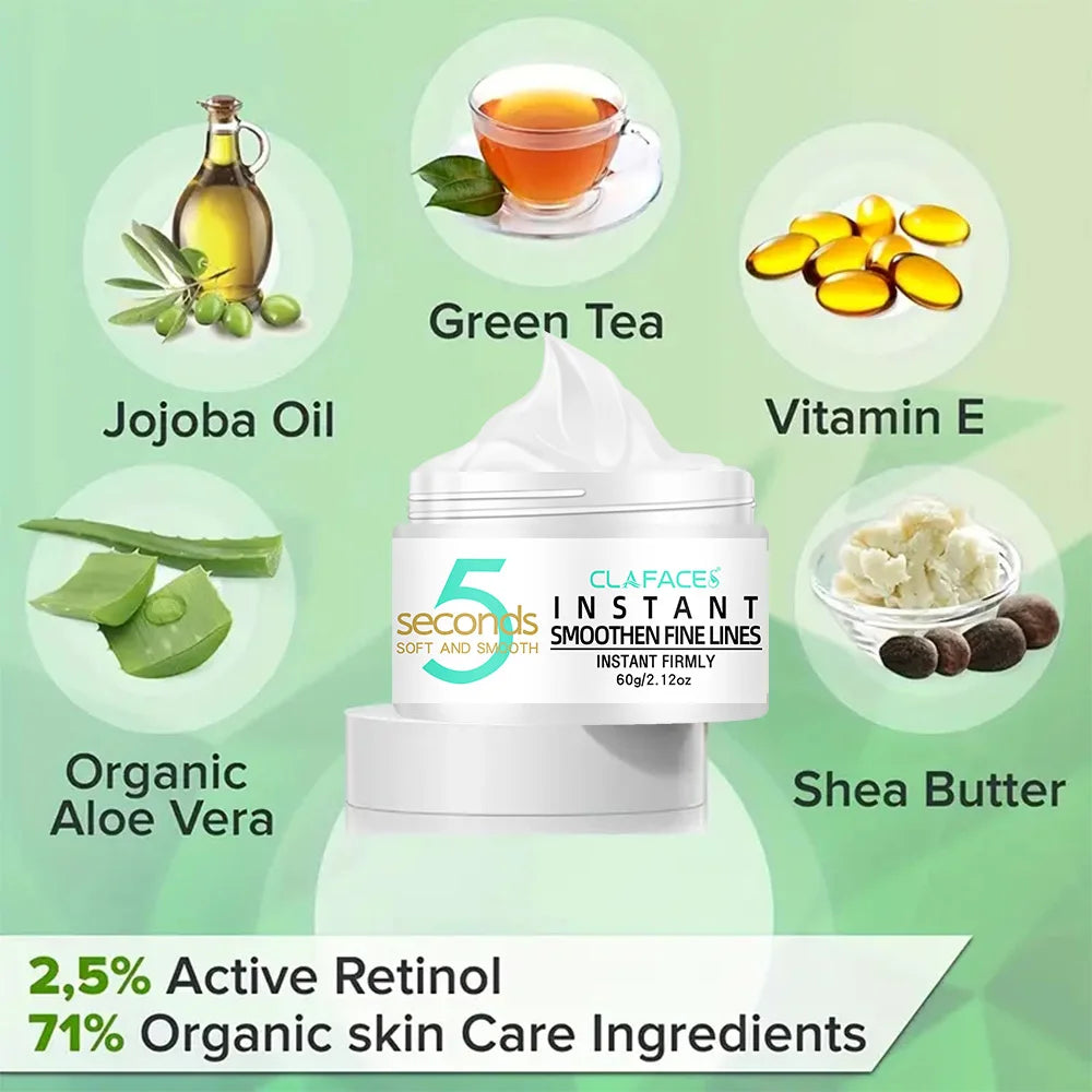 5 Seconds Remove Wrinkles Face Cream Smoothes Wrinkles Face Firming Anti Aging Lifting Moisturizing Remove Fineline Skin Care Peaceful Pleasures Health and Wellness