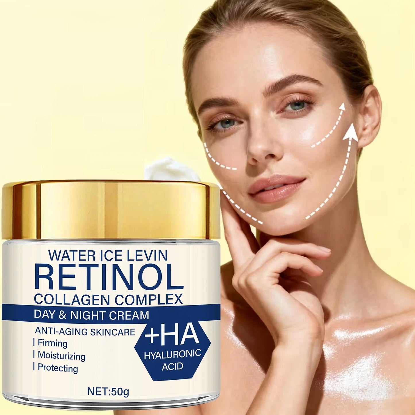 Retinol Collagen Day & Night Cream with HA – Anti-Aging 50g