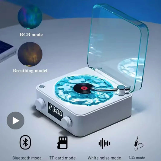 AyeBeau Retro Bluetooth Speaker with Lamp & 360° Stereo Portable Bluetooth Speaker Oasis Select