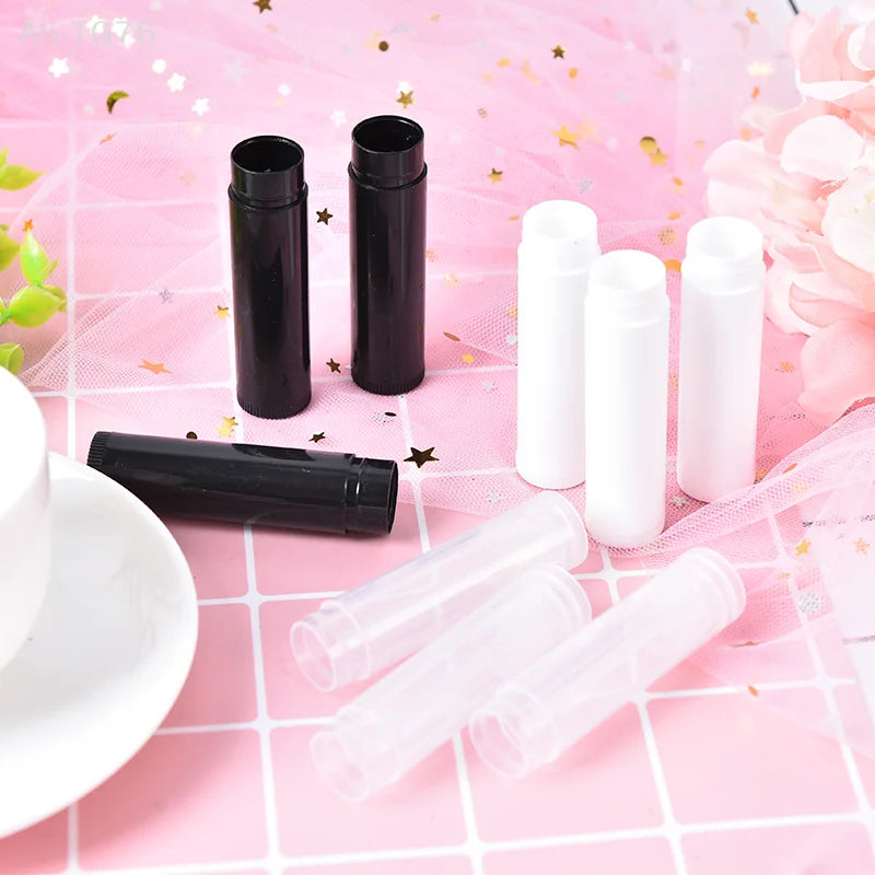 100pcs 5ml Empty Lip Gloss Tubes & Lip Balm Containers w/ Caps
