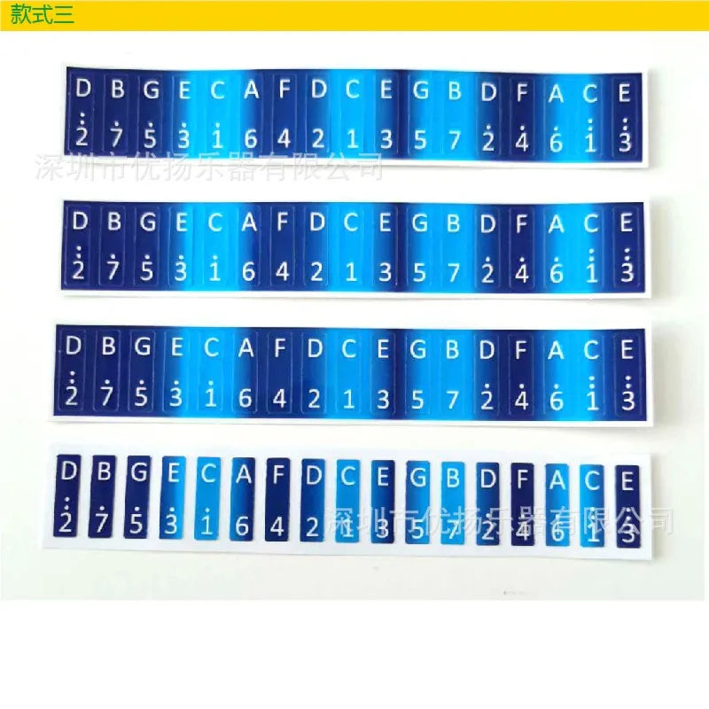 17 Keys Kalimba Note Sticker Thumb Piano Paster Percussion Instrument