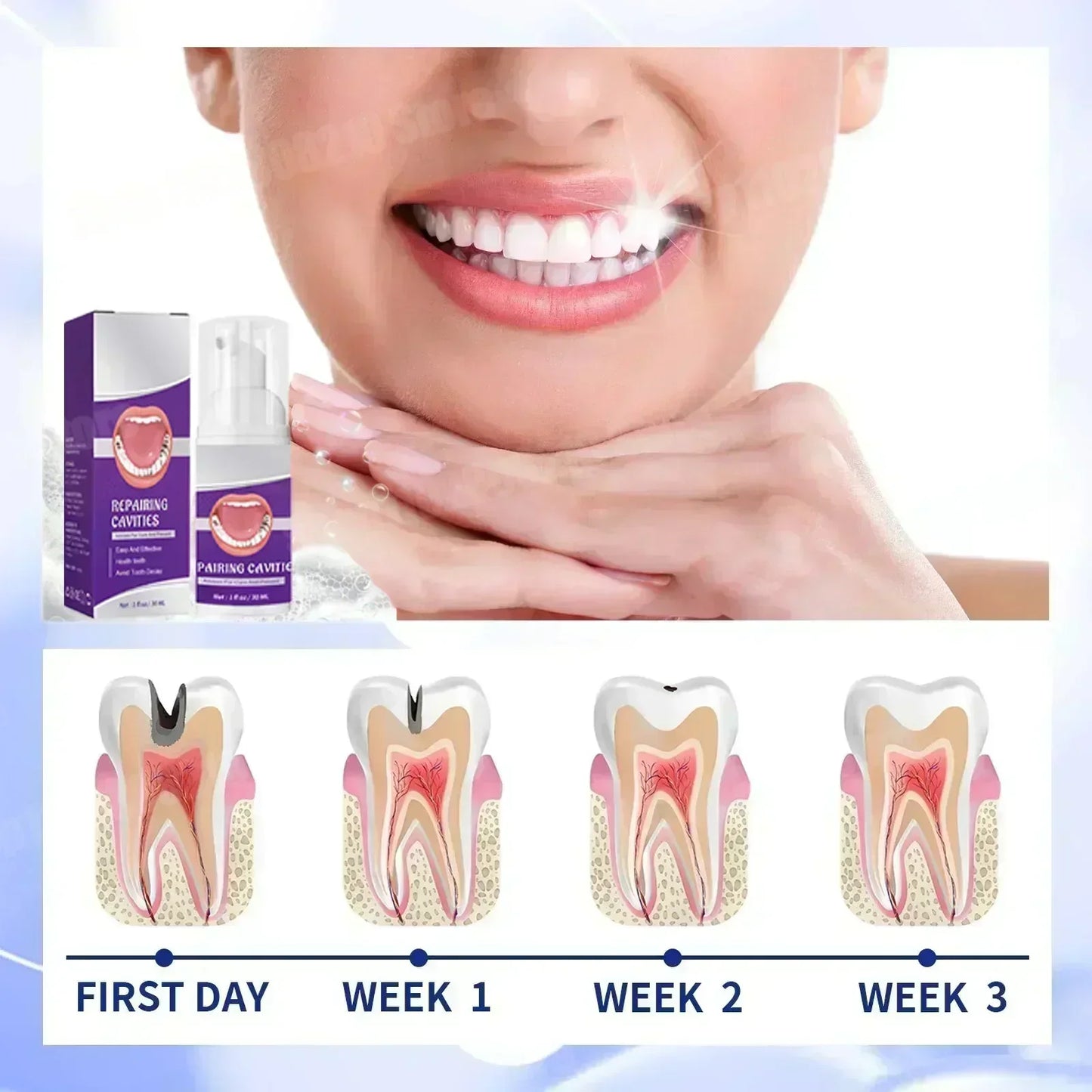 Cavity Defense Toothpaste – Whitens, Cleans & Freshens Breath