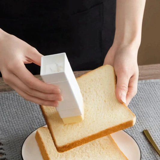 Butter Jar Organiser Applicator Stick Hand Butter Spreader Sticks Plastic Storage Box Kitchen Baking Tools Cheese Keeper Case Peaceful Pleasures Health and Wellness