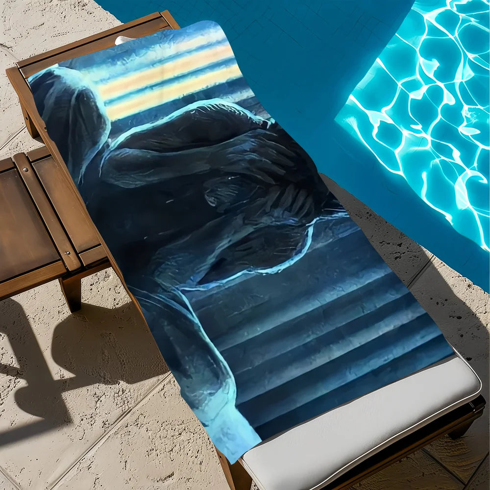 Wolfman Quick-Dry Beach Towel | Soft, Lightweight & Absorbent Quick-Dry Beach Towel Peaceful Pleasures Health and Wellness z6 STJ150x200CM