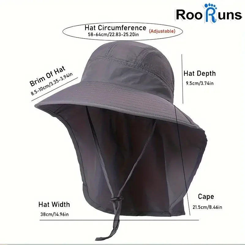 UV Wide Brim Sun Hat – Unisex Fishing & Outdoor Summer Hat