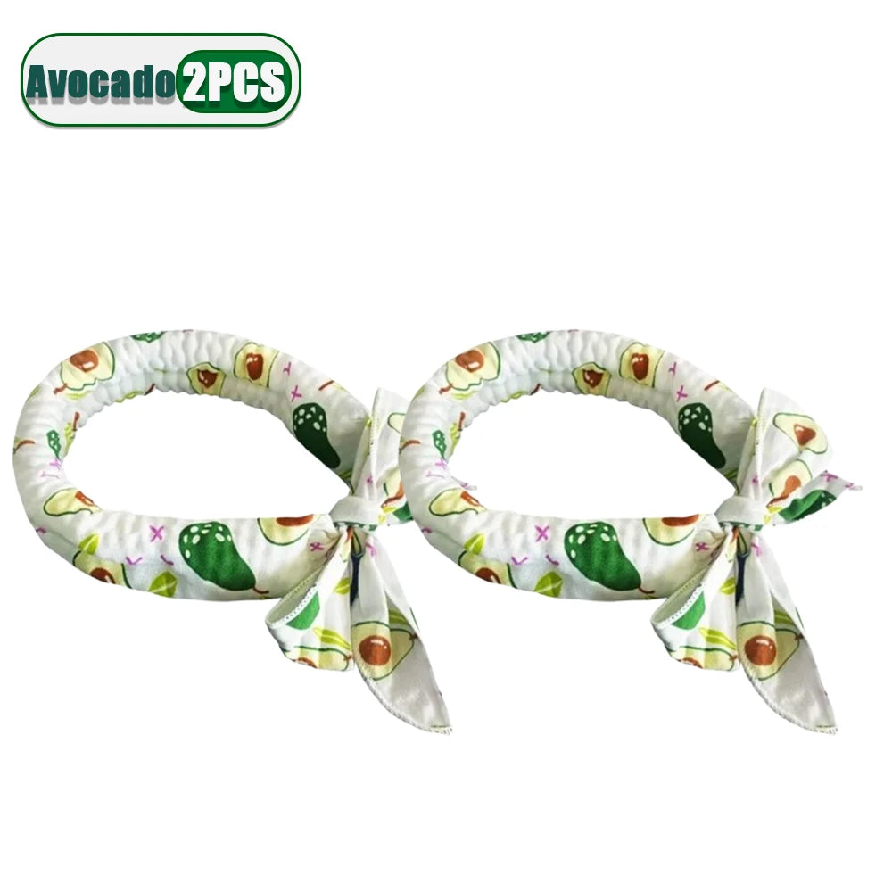 Pet Cooling Bandana for Dogs & Cats – 2-Pack Ice Scarf