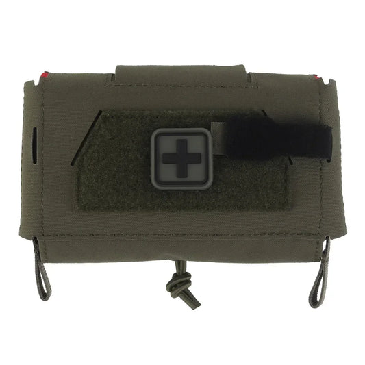 Compact Trauma Kit Tactical IFAK Medical First Aid Kit Pouch Outdoors Hunting Camping Patrol Survival Equipment Agilit Style Peaceful Pleasures Health and Wellness BP-158RG