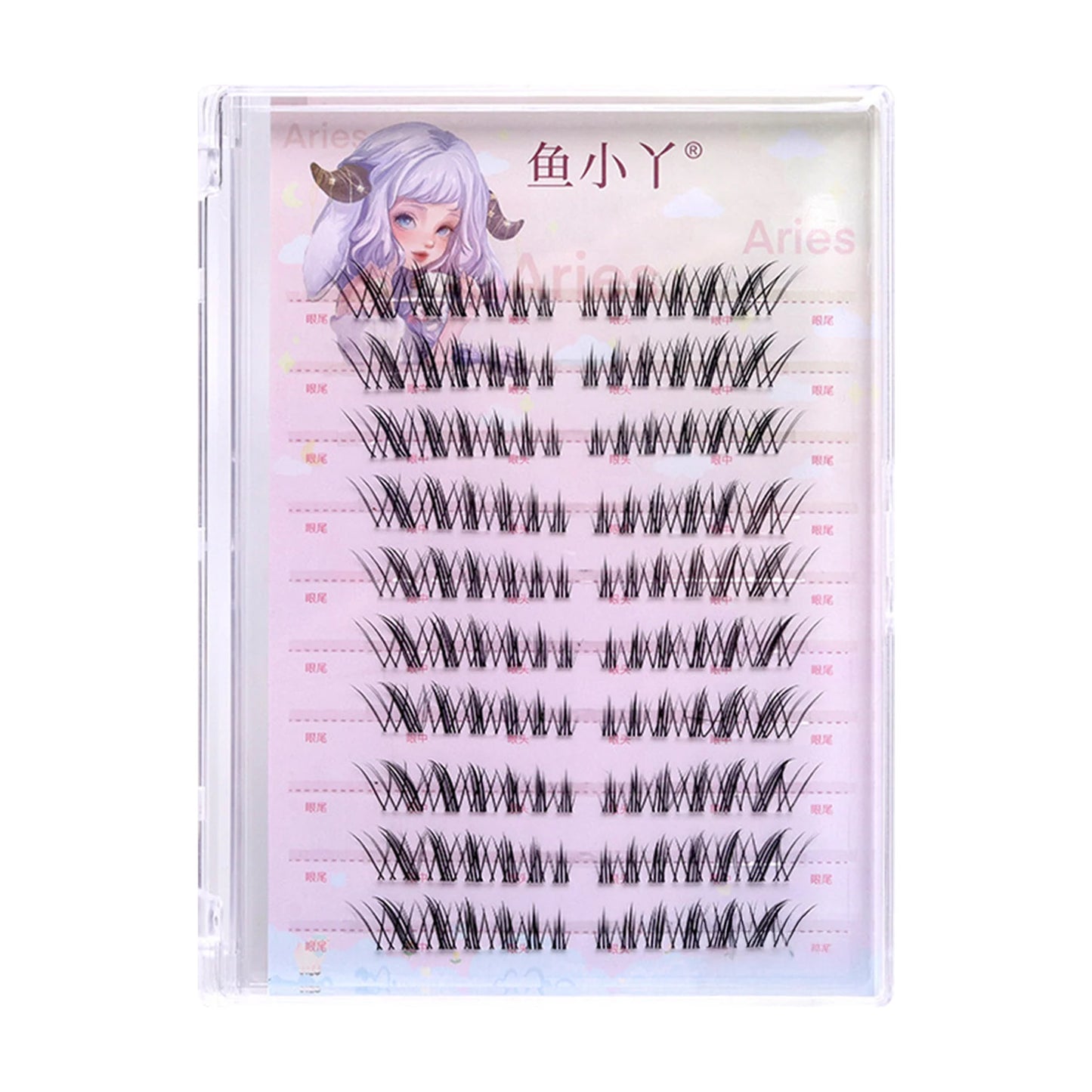 DIY U shaped Resuable Lashes Spiky Cluster Eyelash Extensions For Korean Kpop Girl Eye Makeup Tool 10 Rows Peaceful Pleasures Health and Wellness style 6