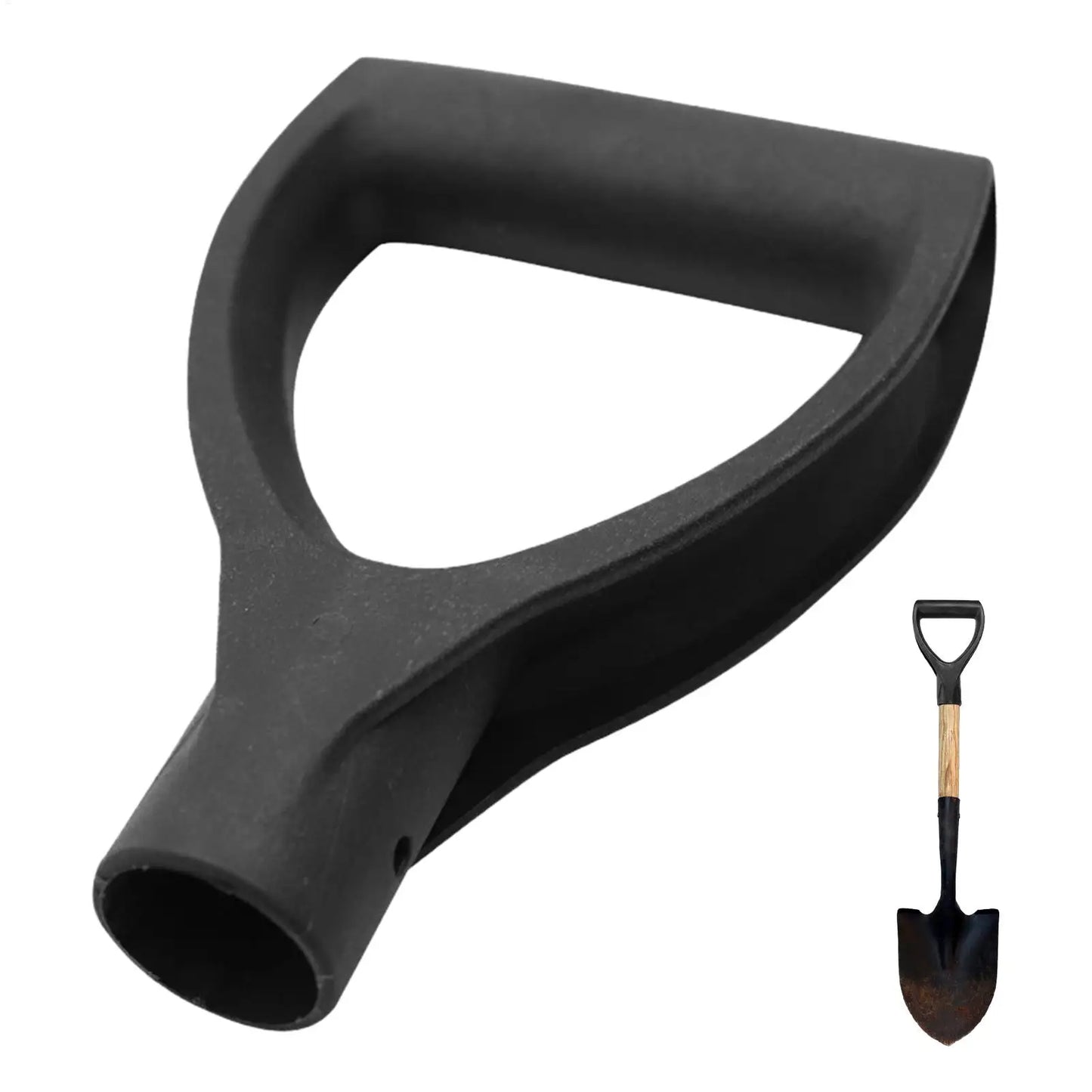D-Shaped Shovel Handle Grip – PP Replacement for Rakes & Shovels