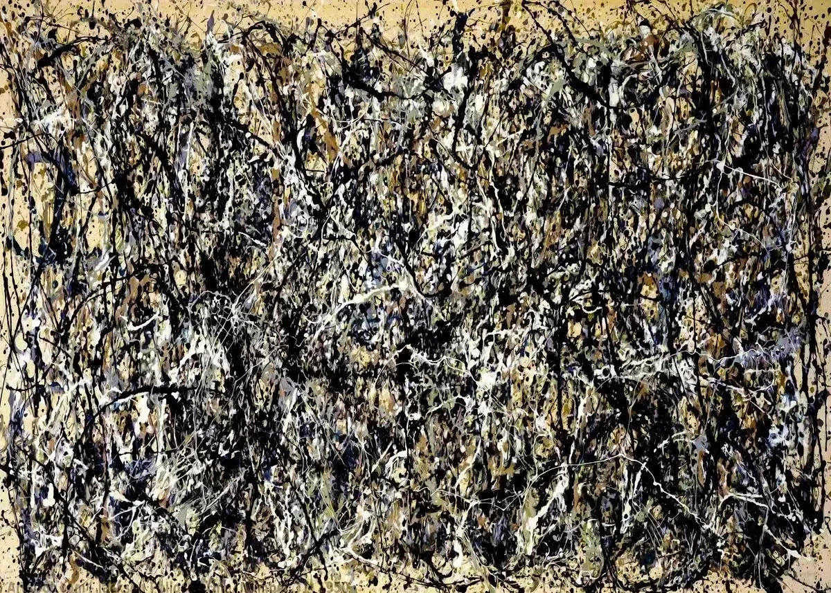 Jackson Pollock Abstract Oil Paintings on Canvas Famous Art Prints for Living Room Wall Decor Modern Art Posters Peaceful Pleasures Health and Wellness