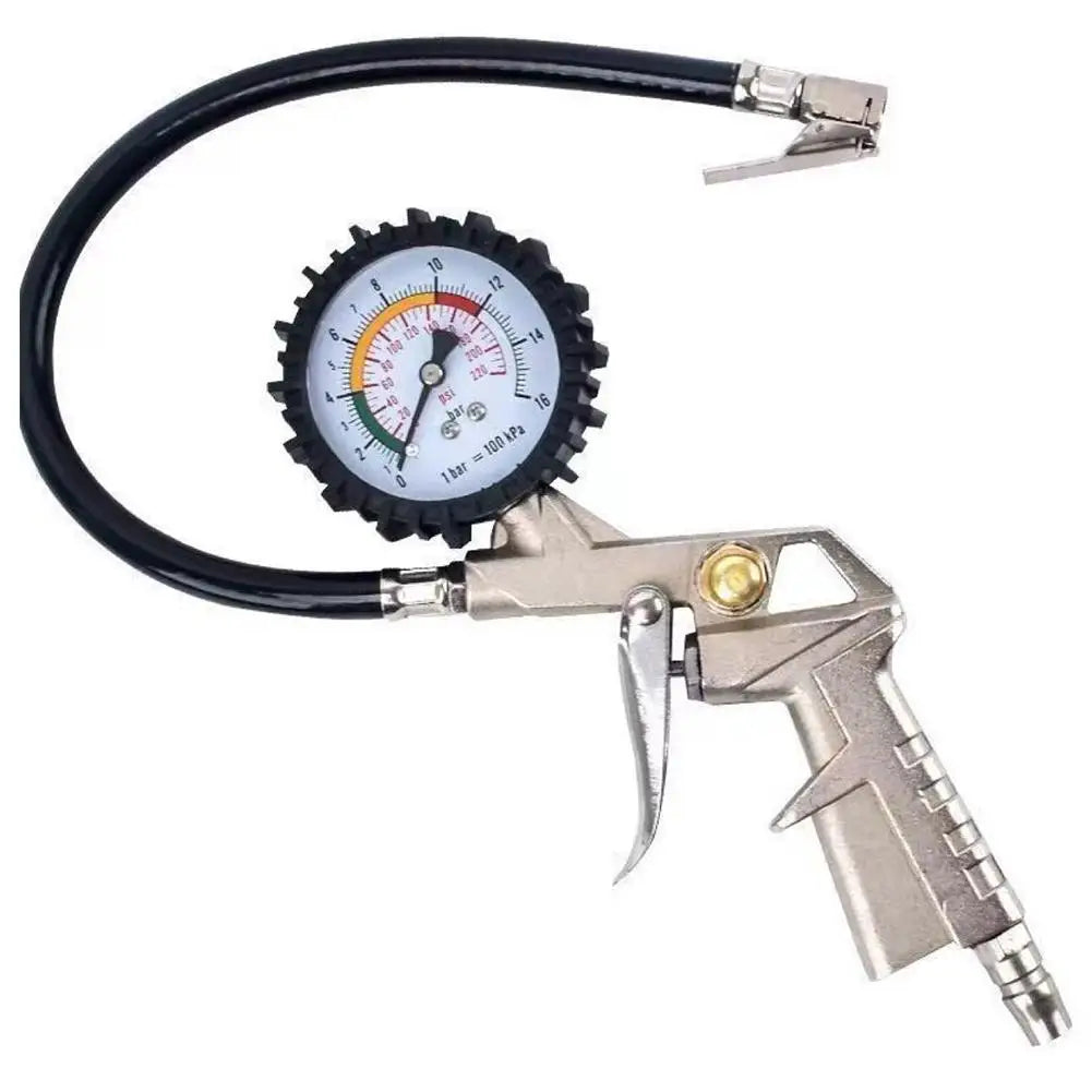 220 PSI Tire Pressure Gauge Gun – Car, SUV & Motorcycle