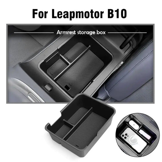 Central Console Armrest Box Storage Box for Leapmotor B10 Specialized Car Organizer Vehicle Storage Accessory Auto Modification Peaceful Pleasures Health and Wellness