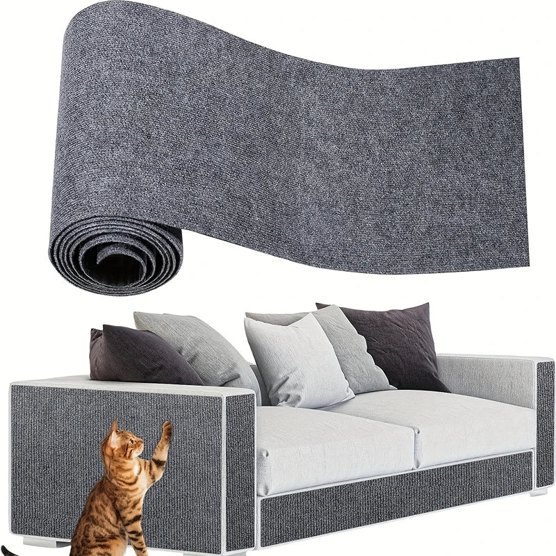 DIY Self-Adhesive Cat Scratching Mat Trimmable Cat Carpet Cat Scratching Carpet Corner Wall Cat Scratch Sofa Furniture Protector Peaceful Pleasures Health and Wellness